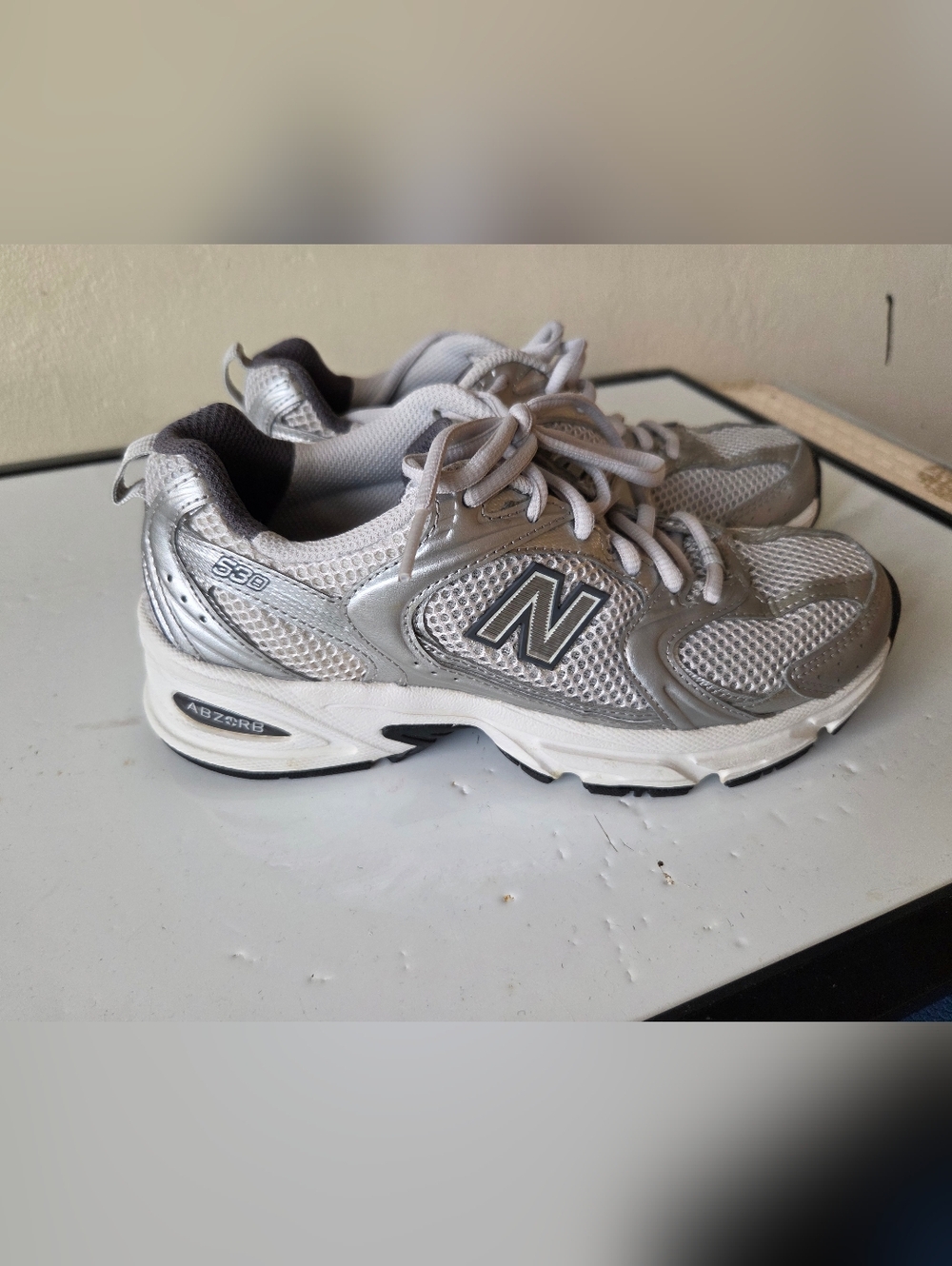 New Balance X J Crew 530 sneakers Silver Metallic - Picture 2 of 6